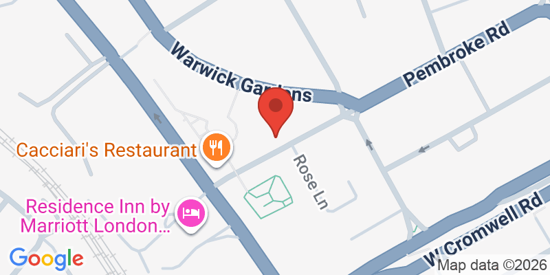 Mapa de la ubicación de Maggie & Rose Kensington Family Members Club