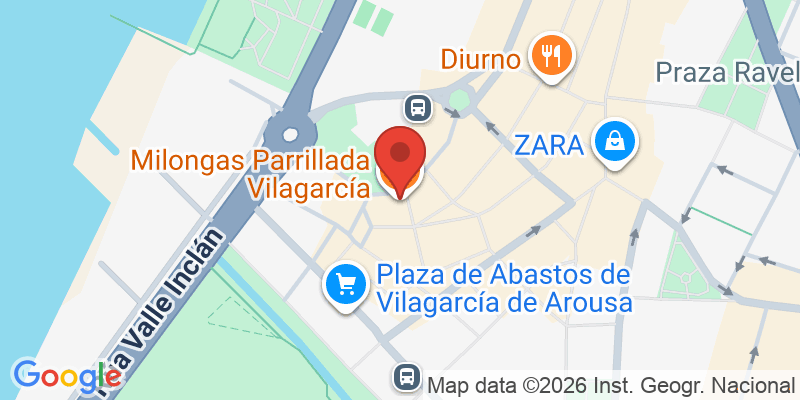 Mapa de la ubicación de Milongas Parrillada Vilagarcía