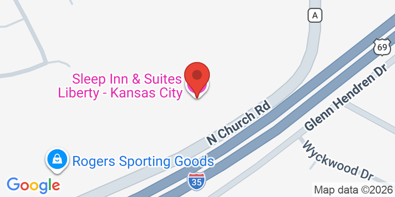 Mapa de la ubicación de Sleep Inn & Suites Liberty - Kansas City