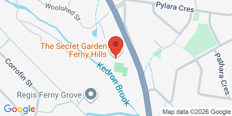 Mapa de la ubicación de The Secret Garden Ferny Hills