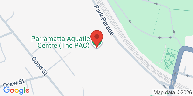 Mapa de la ubicación de Parramatta Aquatic Centre (The PAC)