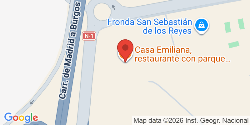 Mapa de la ubicación de Casa Emiliana