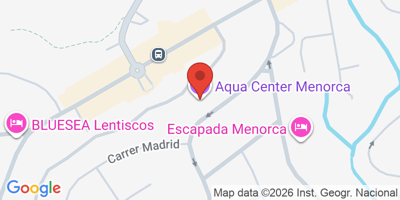 Mapa de la ubicación de Aqua Center Menorca