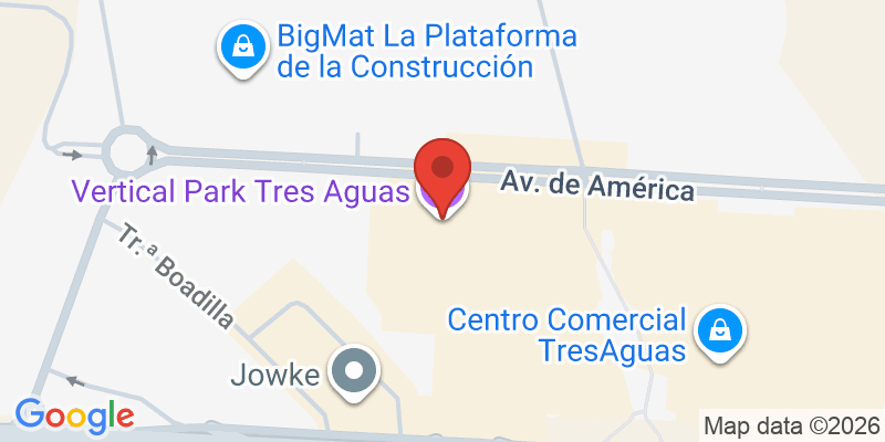 Mapa de la ubicación de Vertical Park Tres Aguas