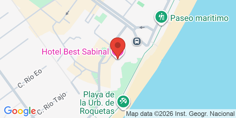 Mapa de la ubicación de Hotel Best Sabinal