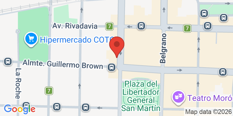 Mapa de la ubicación de Intendencia Moron