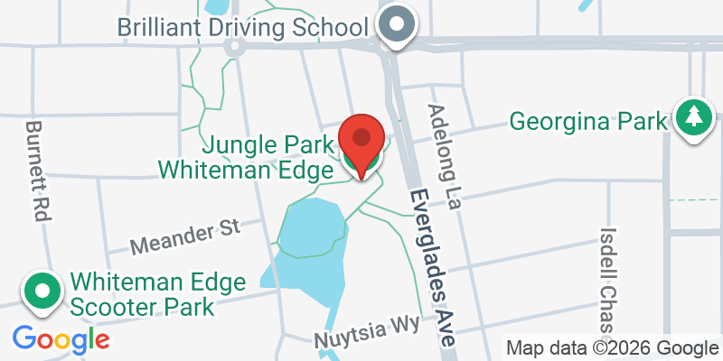 Mapa de la ubicación de Jungle Park Whiteman Edge