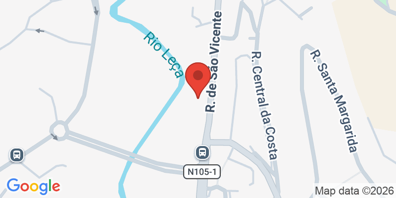 Mapa de la ubicación de Parque Vale do Leça