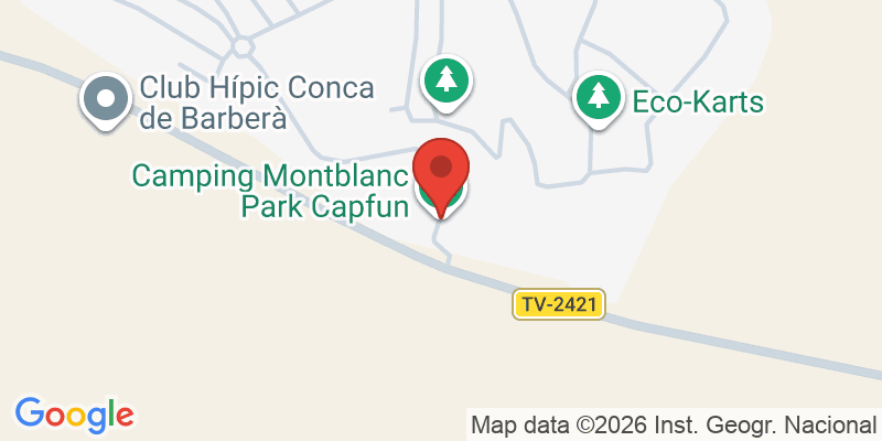 Mapa de la ubicación de Camping Montblanc Park Capfun