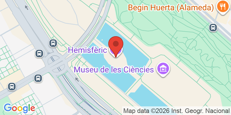 Mapa de la ubicación de Hemisfèric