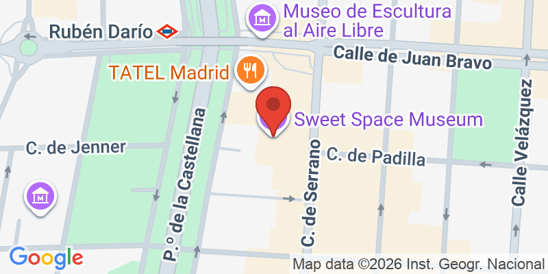 Mapa de la ubicación de Sweet Space Museum