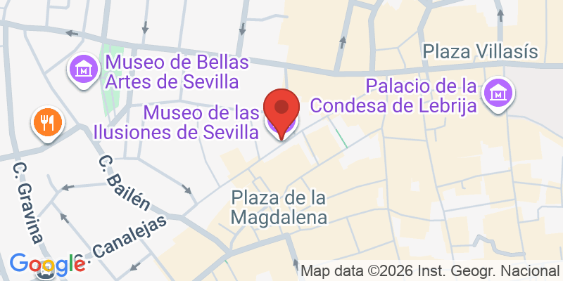 Mapa de la ubicación de Museo de las Ilusiones de Sevilla