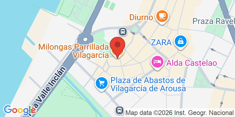 Mapa de la ubicación de Milongas Parrillada Vilagarcía