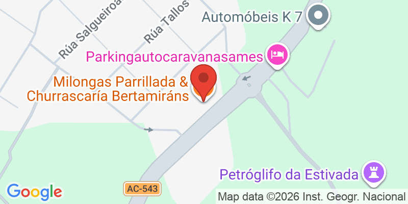 Mapa de la ubicación de Milongas Parrillada Bertamiráns