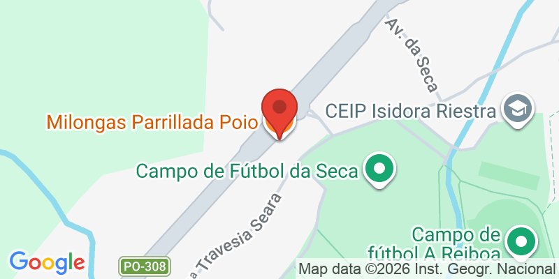 Mapa de la ubicación de Milongas Parrillada Poio