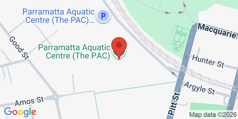 Mapa de la ubicación de Parramatta Aquatic Centre (The PAC)