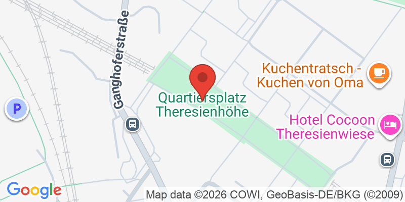 Mapa de la ubicación de Quartiersplatz Theresienhöhe