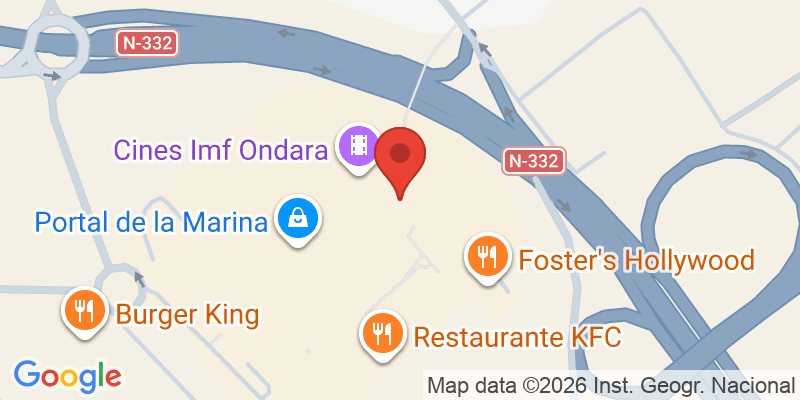 Mapa de la ubicación de Portal de la Marina