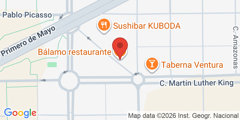 Mapa de la ubicación de Bálamo restaurante