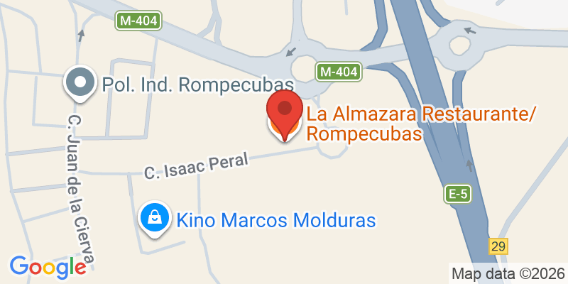Mapa de la ubicación de La Almazara Restaurante/ Rompecubas
