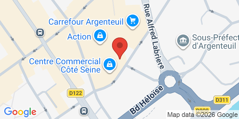 Mapa de la ubicación de Centre Commercial Côté Seine