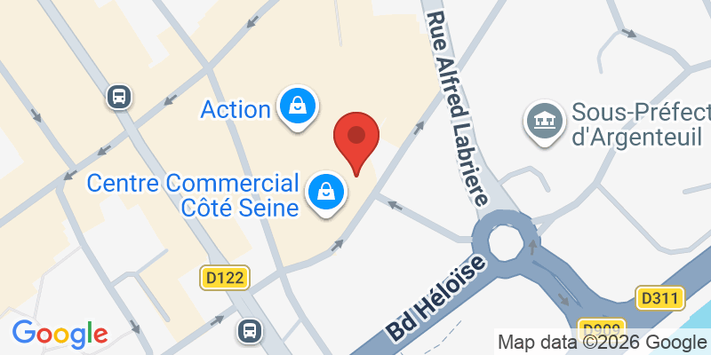 Mapa de la ubicación de Centre commercial Côté Seine