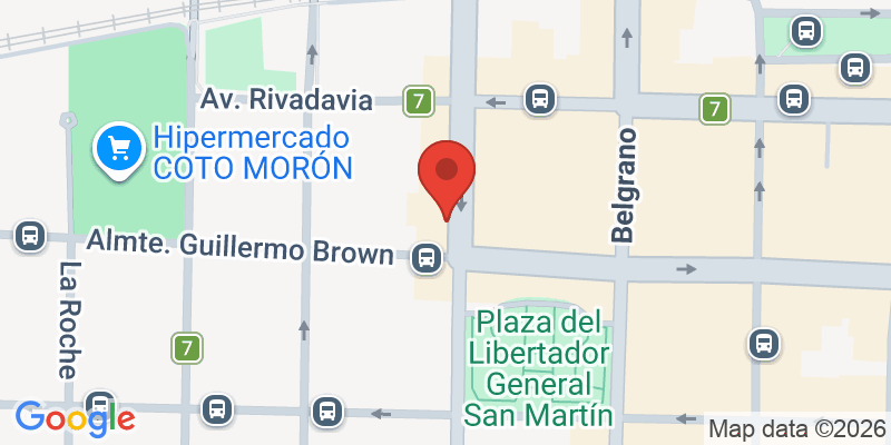 Mapa de la ubicación de Intendencia Moron