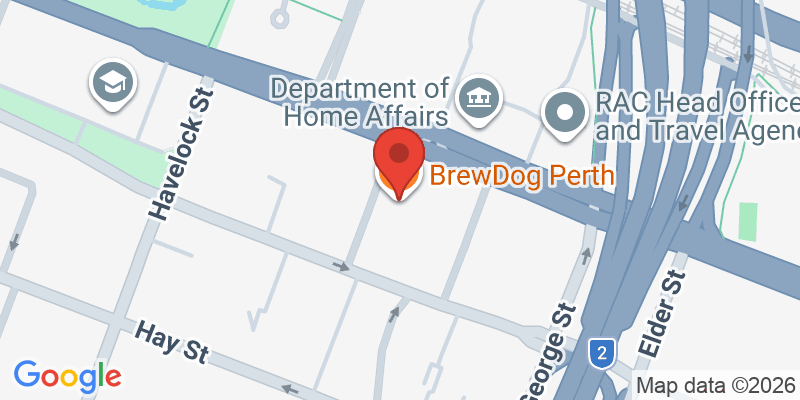 Mapa de la ubicación de BrewDog Perth