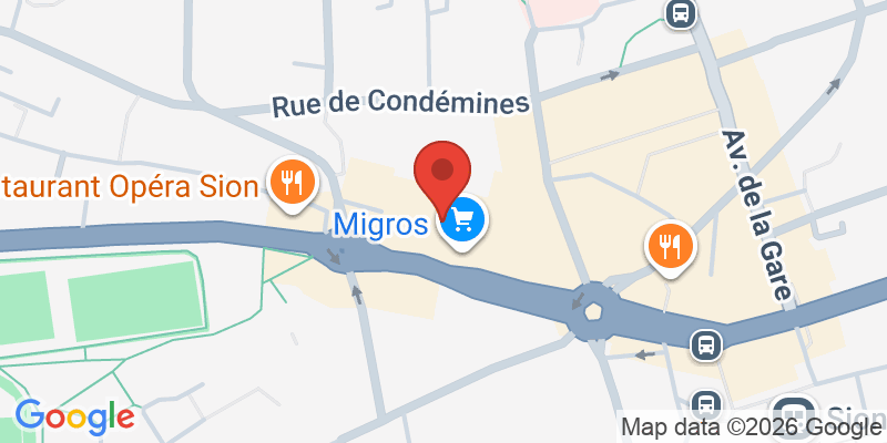 Mapa de la ubicación de Migros
