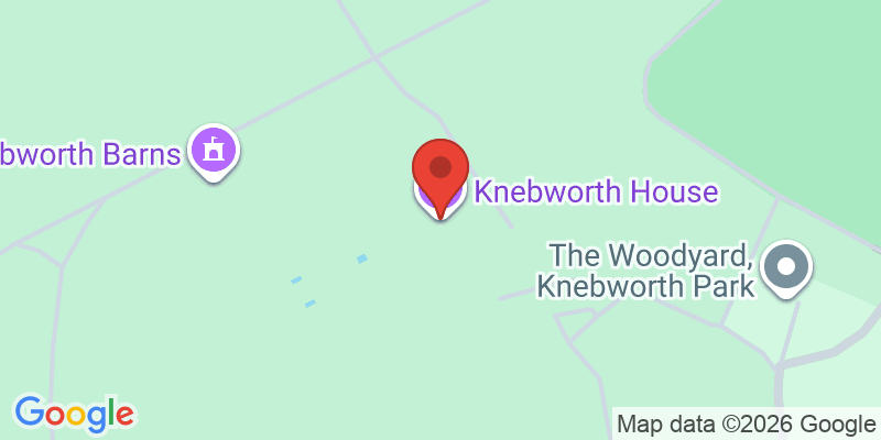 Mapa de la ubicación de Knebworth House