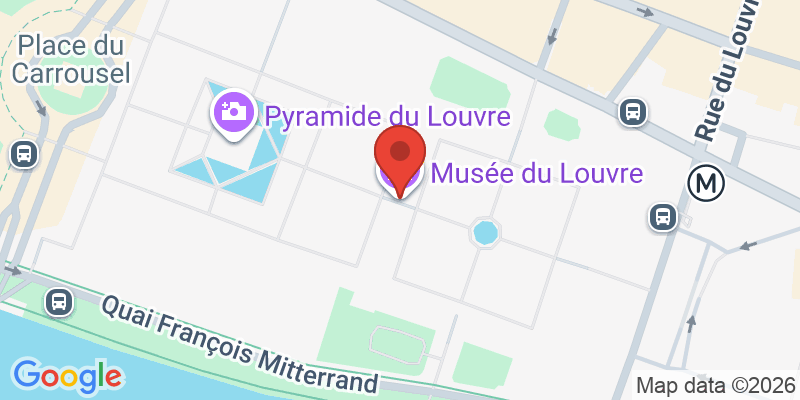 Mapa de la ubicación de Louvre Museum
