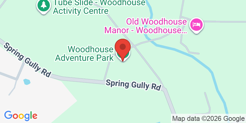 Mapa de la ubicación de Woodhouse Adventure Park