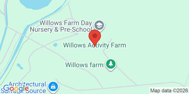 Mapa de la ubicación de Willows Activity Farm