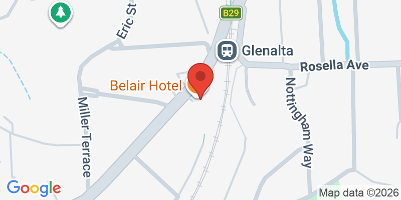 Mapa de la ubicación de Belair Hotel