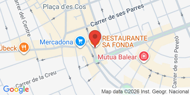 Mapa de la ubicación de Restaurante Sa Fonda