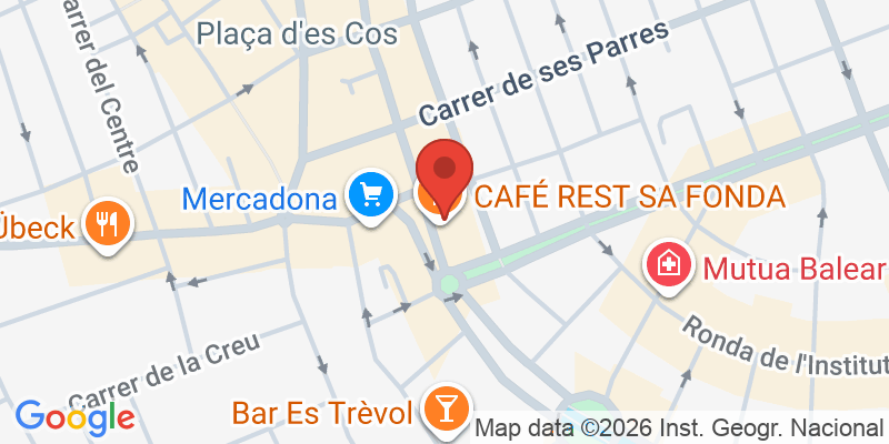 Mapa de la ubicación de Restaurante Sa Fonda