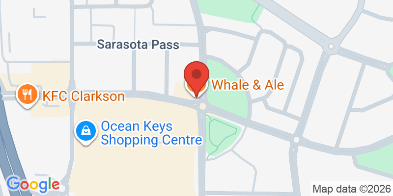Mapa de la ubicación de Whale &amp; Ale