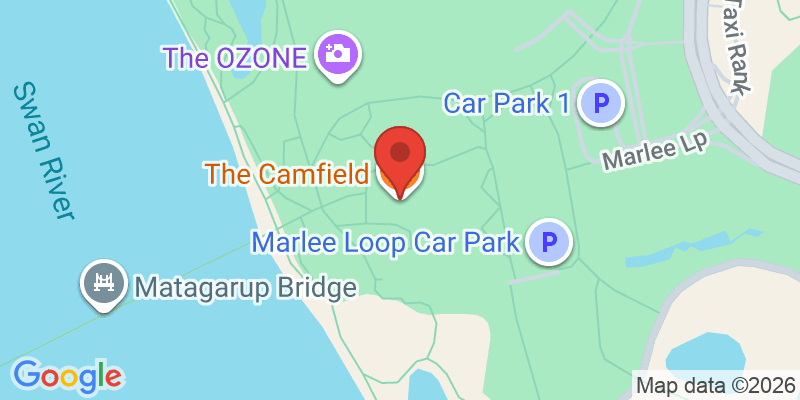 Mapa de la ubicación de The Camfield
