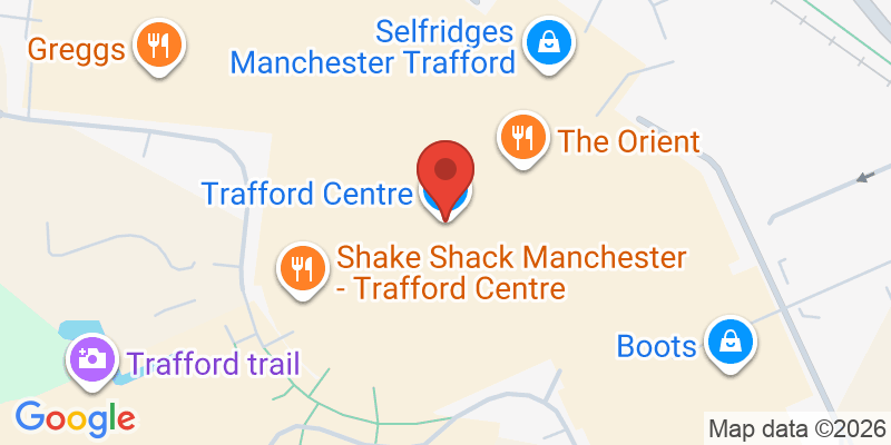 Mapa de la ubicación de Trafford Centre