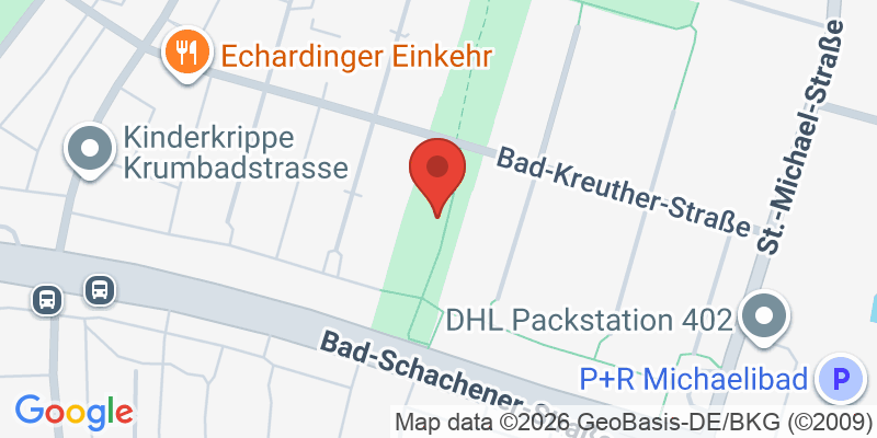 Mapa de la ubicación de Spielplatz "Michaelianger, Bad-Kreuther-Straße"