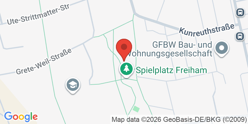 Mapa de la ubicación de Spielplatz "Grünband Neuaubing-Freiham, östlich der Gustl-Bayrhammer-Straße 3"