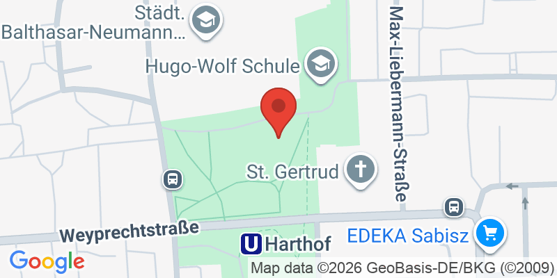 Mapa de la ubicación de Spielplatz "Weyprechtstraße, Harthoferanger Nord"