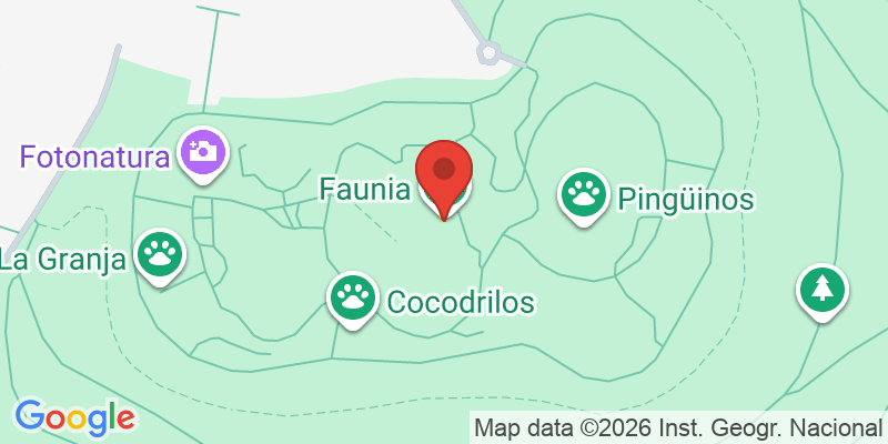 Mapa de la ubicación de Faunia