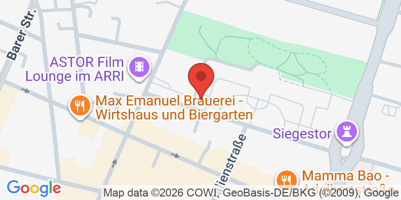 Mapa de la ubicación de Spielplatz "Akademiestraße, vor der Kunstakademie"