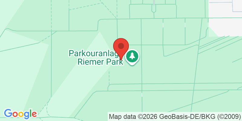 Mapa de la ubicación de Spielplatz "Riemer Park, Fitnessparcours"