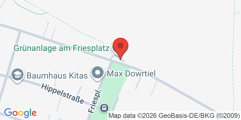 Mapa de la ubicación de Spielplatz "Friesplatz, nördlich der Fauststraße"