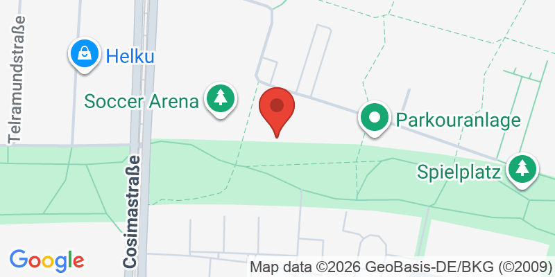 Mapa de la ubicación de Spielplatz "Prinz-Eugen-Park, südlich der Jörg-Hube-Straße, Sportterassen"