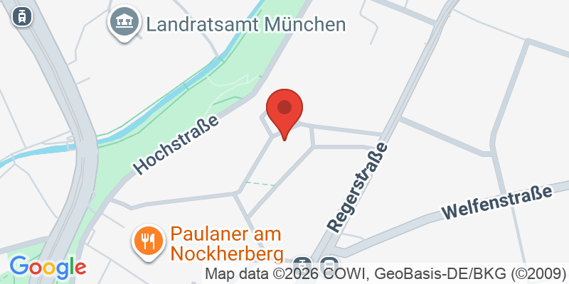 Mapa de la ubicación de Spielplatz "Regerstraße Nord"