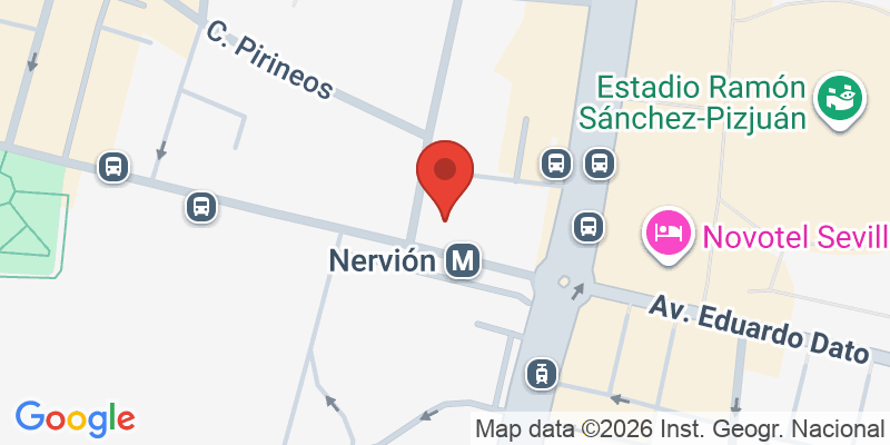 Mapa de la ubicación de Baobab aprender jugando Sevilla Nervión