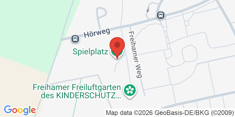 Mapa de la ubicación de Spielplatz "Grünband Neuaubing-Freiham, östlich des Hörwegs 13"
